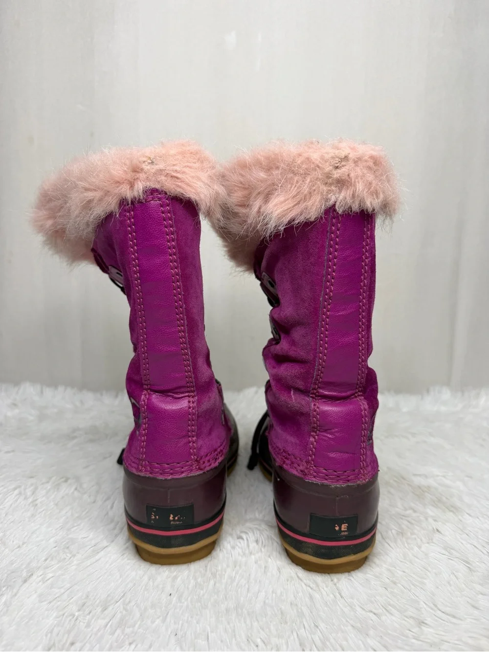 SOREL / pink purple Joan of Arctic lace up winter snow boots / 3